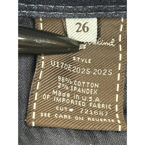 7‎ for all mankind Jeans Womens 26 Blue Denim Flynt Flare Stretch - Picture 4 of 8